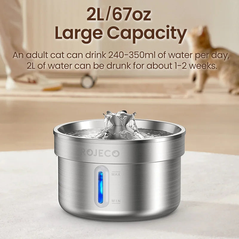 Large capacity stainless steel water fountain