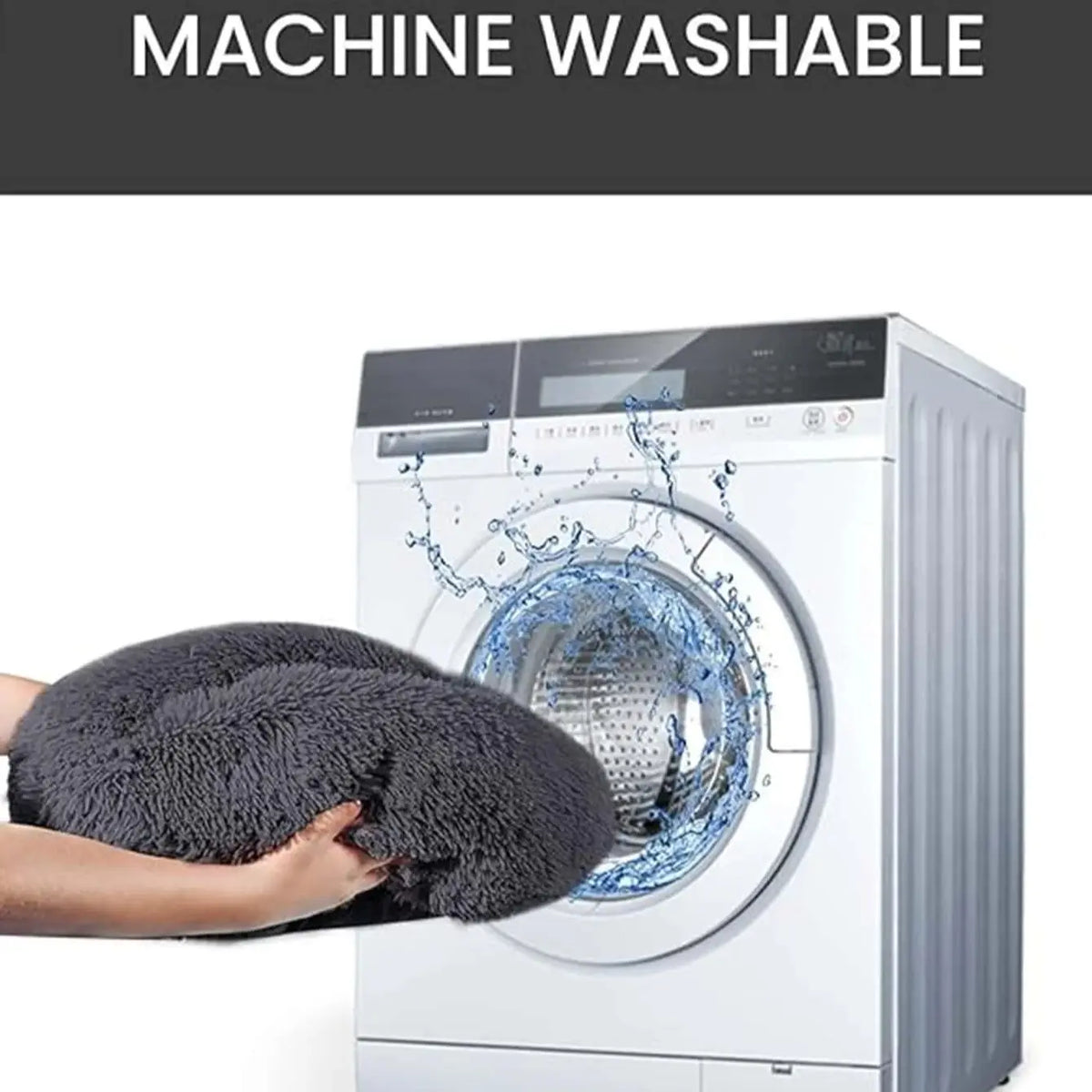 Machine washable donut bed