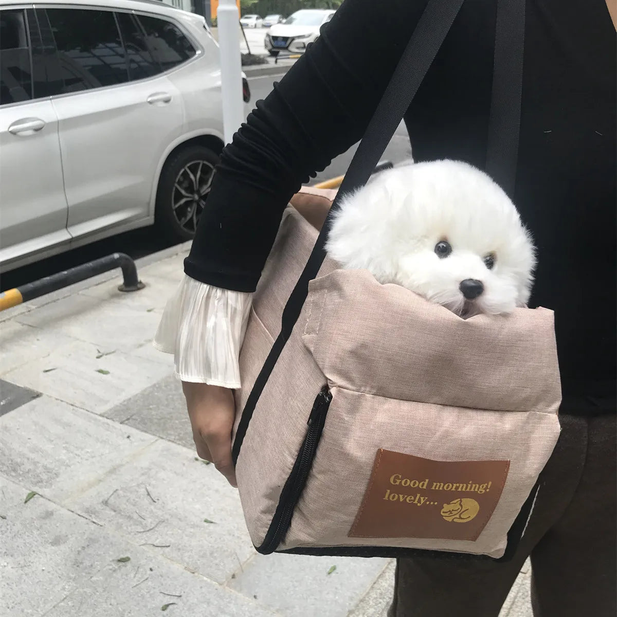Carry the seat with the shoulder strap